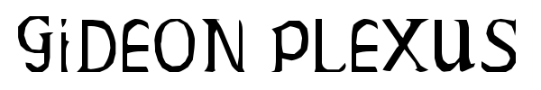 Gideon Plexus font preview